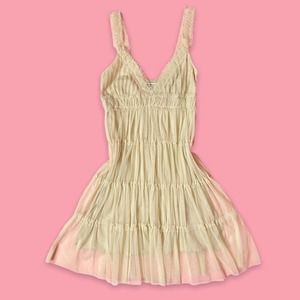 Y2K Fairy Cottage Mesh Dress